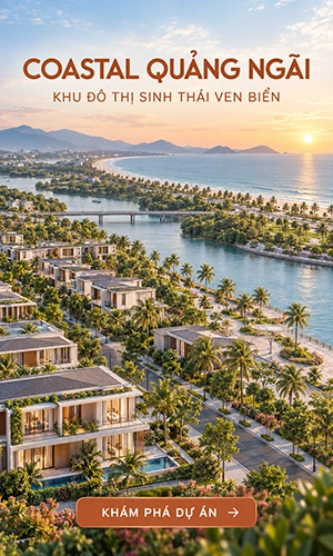 Banner quảng cáo Coastal Quảng Ngãi – khu đô thị sinh thái ven biển